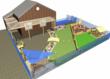 3D design of a natural play area by Playground Imagineering